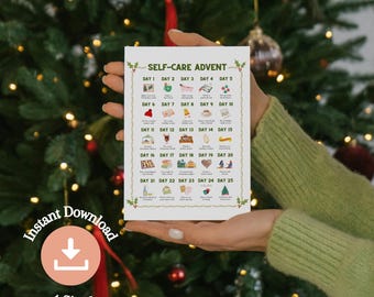 Self-Care Advent | Instant Download, Christmas Advent, Advent for Adults, Self Care Christmas, Christmas Countdown, Printable Advent, PDF