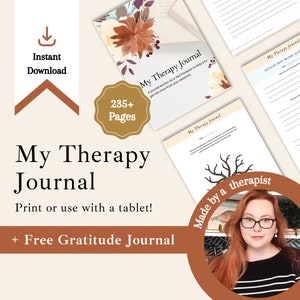 Therapy Journal Session INSTANT DOWNLOAD Wellness Journal | Mental Health | Anxiety Relief | Digital | Goodnotes | Printable