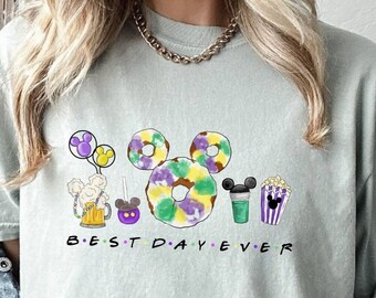 Camisa Comfort Colors, camisa del mejor día de todos los tiempos, camisa de Disney Mardi Gras, camiseta de bebidas Mardi Gras, camiseta de fiesta de Mardi Gras, camisa de galletas Mardi Gras