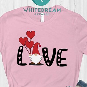 Valentine Gnome Shirt, Gnomes Valentine&#39;s Day, Love Gnome Shirt, Valentines Day Shirt, Couple Shirt, Valentine&#39;s Shirt, Cute Valentine Shirt