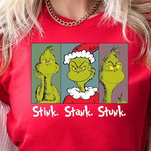 Christmas Grinch Shirt, Stink Shirt, Grinchy Kid Shirt, Xmas Grinch Shirt, Santa Grinch Wear, Grinch Tank Top, Grinchmas Shirt, New Year Tee