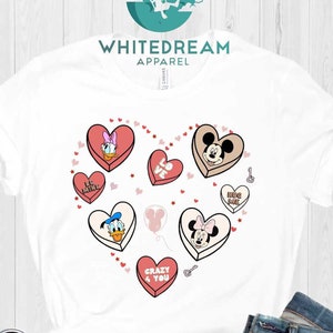 Love Shirt, Hug Me Tee, Be Mine Tee, Valentine&#39;s Day Shirt, Great Gift Ideas, Mickey Minnie Shirt, Donald Daisy Shirt, Disney Cute Tshirt