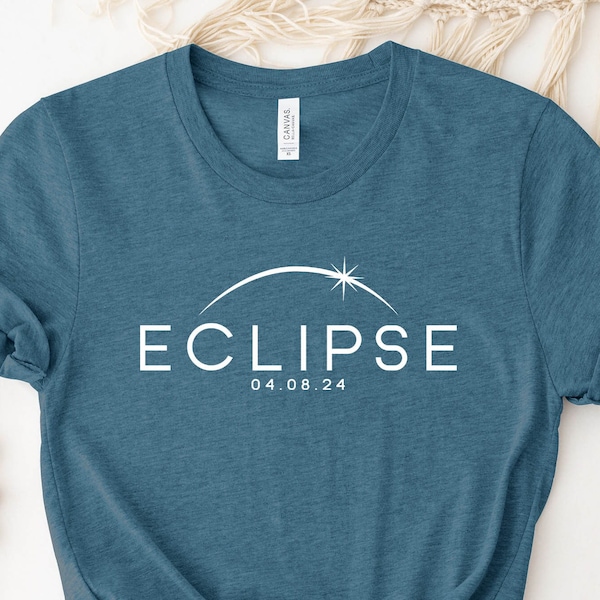Eclipse T-Shirt, Total Solar Eclipse Tee, April 8th Shirt, USA Eclipse Shirt, Sun And Moon Tee, Moon Shadow Shirt, Great Eclipse 2024 Tee