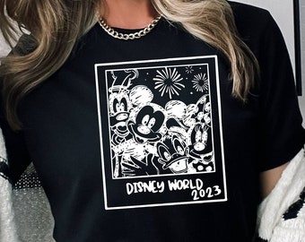 Disneyworld T-shirt, Mickey Mouse Shirt, Disney Trip Tee, Selfie Shirt, Mickey And Friends, Retro Cartoon Shirt, Minnie Mouse Shirt
