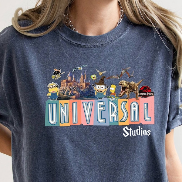 Comfort Colors Shirt, Universal Studios Shirt, Universal Family Shirt, Cartoon Characters Shirt, Disney Vacation Tee, Disney Family Shirt