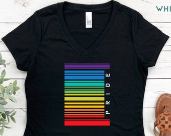 Pride T-shirt, Rainbow Flag Shirts, LGBTQ Sweatshirt, Colorful Flag Tee, Gift For Lesbian, Bisexual Shirt, Gay Apparel, Pride Month Shirts