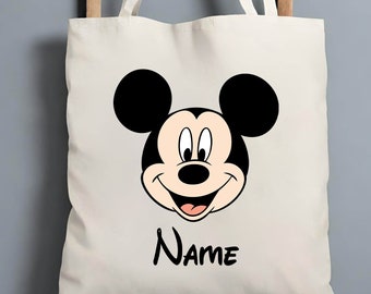Custom Disney Bag, Custom Mickey Tote, Personalized Bag, Custom Name Bag, Disney Tote Bag, Disney Travel Tote, Mickey Tote, Mickey Lover Bag