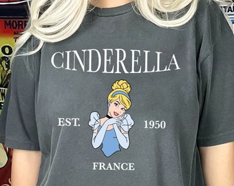 Comfort Colors Shirt, Cinderella T-Shirt, Bibbidi Shirt, Disney Princess Tee, Gift For Women, Disney Girls T-Shirt, Fairytale T-Shirt
