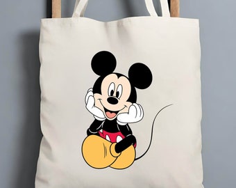 Retro Mickey Tote, Disney Tote Bag, Mickey Tote Bag, Disney Travel Tote, Mickey Mouse Bag, Disney Gift Bag, Women Tote Bag, Gift For Girls