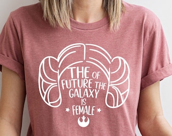 Future Of Galaxy Female Shirt, Princess Leia Tee, Star Wars Tee, Leia Organa Tee, Rebel Alliance Tee, Star Wars Woman Tee, Disney Girls Tee