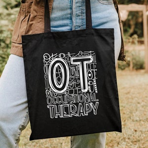 Occupational Therapy Bag, OT Tote Bag, Awareness Bag, Special Education Bag, Teacher Tote Bagi Therapist Bag, Advocate Mom Bag, Support Bag