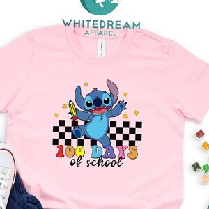 Stitch T-Shirt, 100 Days Stitch Tee, Stitch Student Tee, 100 Days School Tee, First Grade Student Shirt, Cute School Tee, Teacher Sweatshirt