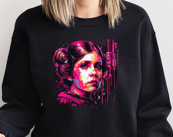 Princess Leia Sweatshirt, Star Wars Shirt, Women Star Wars Gift, Disney Vacation Tee, Girl Power Shirt, Gift For Her, Star Wars Lover Shirt
