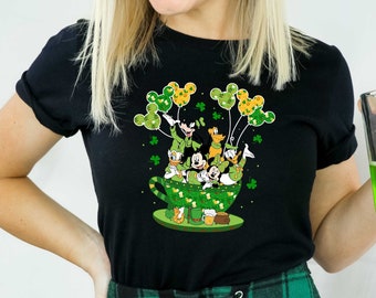 Lucky Mickey T-shirt, Mickey and friends T-shirt, Happy St. Patrick&#39;s day Shirt, Disney T-shirt, Minnie Shirt, Disneyland shirt, Disney Trip