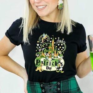 Disney St. Patrick&#39;s day T-shirt, Mickey & friends T-Shirt, 4 Leaf Clover shirt, Disneyland shirt, Lucky Mickey shirt, Lucky Minnie T-shirt