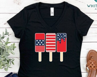 Ice Cream Shirt, Taste Like Freedom Shirt, 4th Of July Shirt, Ice Cream Flag Shirt, Memorial Day Tee, American Flag Shirt, Patriotic Shirt