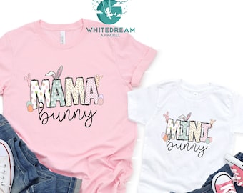 Mama Mini Bunny T-shirt, Cute Easter Bunny T-shirt, Easter Bunny Shirt, Mama Bunny Shirt, Mini Bunny Shirt, Happy Easter Shirt, Bunny Lover