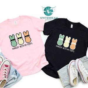Hangin With My Peeps Shirt, Easter Peeps T-shirt, Cute Bunny Shirt, Easter Bunny Shirt, Funny Easter Bunny Shirt, Gift For Easter Day Shirt