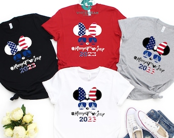 Happy 4th Of July Shirt, Disney 4th Of July Shirt, Mickey Mouse Shirts, Disney Mickey Tees, Minnie Mouse Apparel, Gift For Independence Day