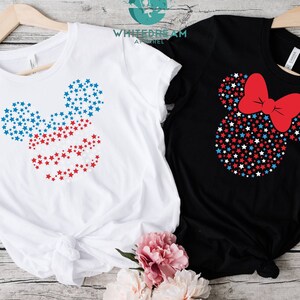 Mickey and Minnie Shirt, 4th Of July Shirt, Mickey&#39;s Magical Freedom Tee, Disney Mickey Lover Gift, Disneyland Trip Tees, American Apparel