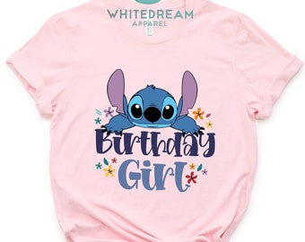 Birthday Girl T-Shirt, Disney Lilo Stitch Shirt, Birthday Boy Shirt, Family Shirt, Toddler Gift Shirt, Kid Tee Shirt, Unisex Adult Shirt