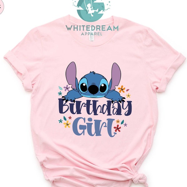 Birthday Girl T-Shirt, Disney Lilo Stitch Shirt, Birthday Boy Shirt, Family Shirt, Toddler Gift Shirt, Kid Tee Shirt, Unisex Adult Shirt