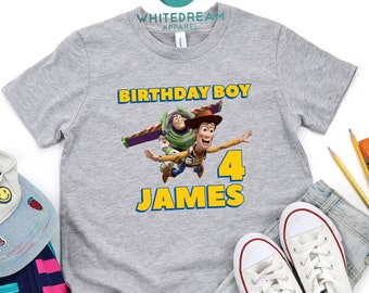 Birthday Toy Story T-shirt, Woody Shirt, Buzz Lightyear Shirt, Toy Story Shirt, Disney Tees, Funny Cartoon Shirt, Birthday Shirt, Friend Tee