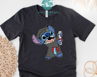 Stitch Graduation 2023 T-shirt, Cute Stitch Shirt, Disney Graduation Gift, Grad Squad Shirt, Senior Class Shirt, Stitch Graduation Party Tee
