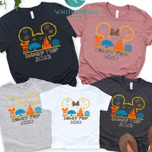 Disney Trip 2023 Shirt, Mickey And Minnie Head Group Shirt, Disney Family Shirt, Funny Couple Tshirt, Funny Family Gift, Disney Vacation Tee