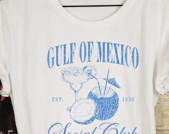 Gulf of Mexico Shirt, Gulf Social Club Tee, Gulf Est 1550 Tee, Stay Salty Tshirt, Resist Often Tee, Gulf Beach Shirt, Florida Beach Tee
