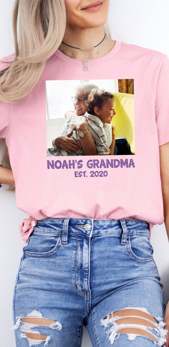 Custom V-Neck Shirt, Custom Text Tee, Personalized Tee, Custom Image Tee, Faux Glitter Shirt, Birthday Photo Tee, Custom Family Shirt