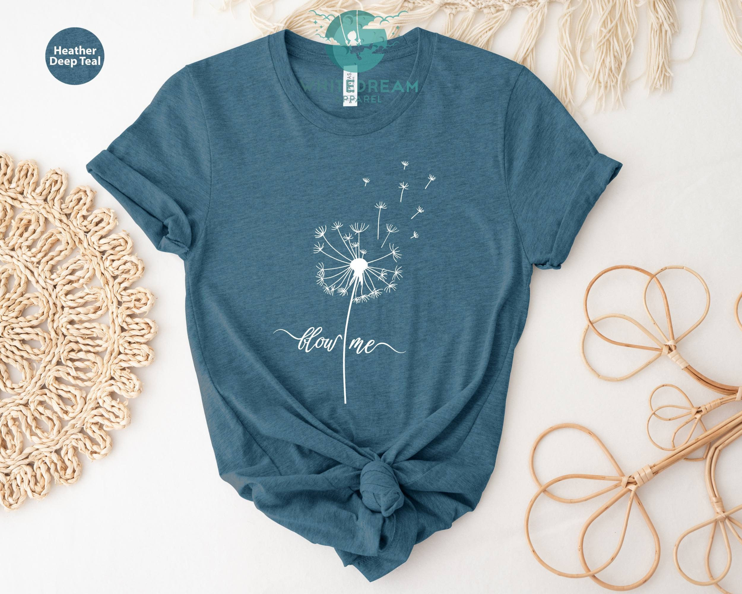 Blow Me T-shirt, Dandelion Shirt, Flower Shirt, Nature Shirt