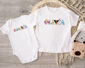 Custom Minnie Shirt, Disney Girls Tee, Disney Name Shirt, Minnie Mouse Tee, Disney Birthday Tee, Disney One Piece, Personalized Disney Tee