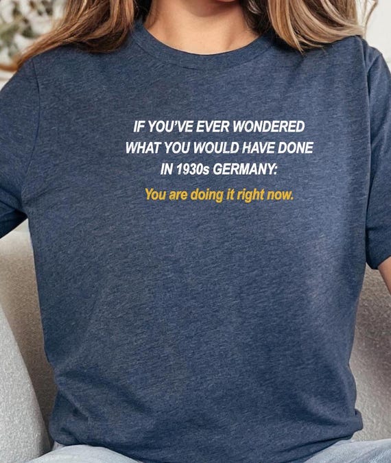 Democrat Shirt, You Are Doing It Right Now Tee, 1930s Germany Tee, Wonder What You Have Done Tee, Freedom Tee, Anti Trump Tee, Activist Tee