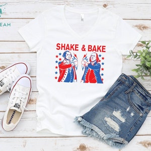 Shake & Bake T-shirt, 4th of July Shirt, Funny President Tee, American Presidents T-Shirt, President Apparel, Funny Drinking Shirt, Beer Tee