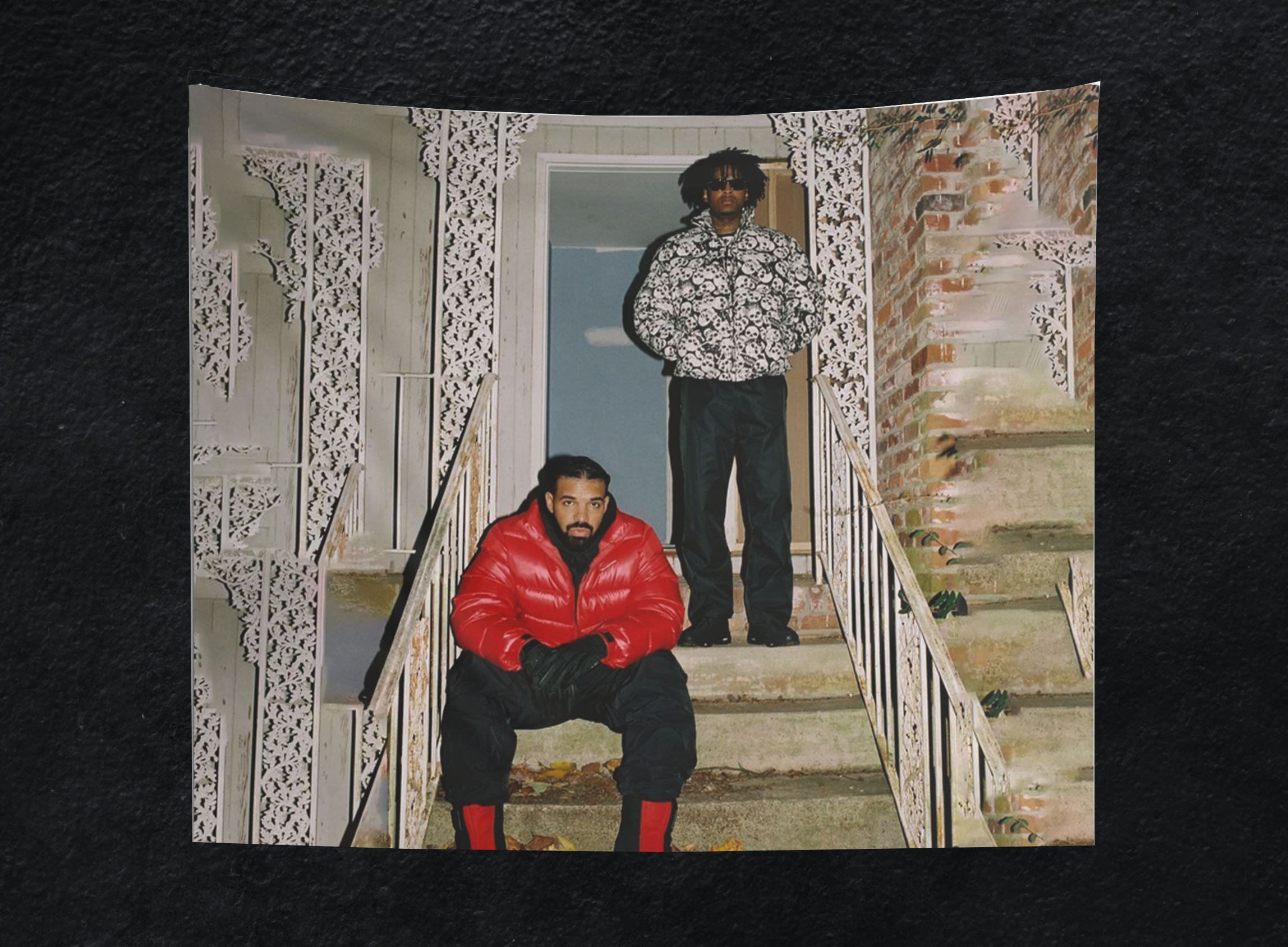 Drake and 21 Savage Tapestry, Her Loss Tapestry, Drake and 21 Savage 