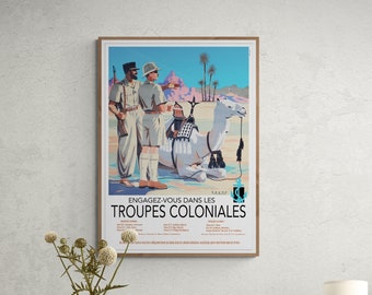 Poster Colonial Troops