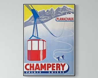 Poster Champéry Switzerland