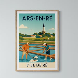 Cartel de Ars en Re en la isla de Re