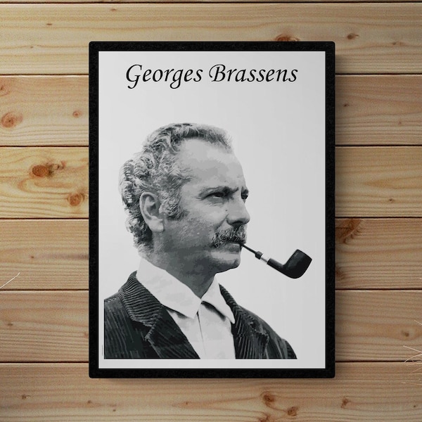 Affiche Georges Brassens