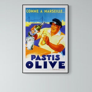 Affiche Pastis Olive
