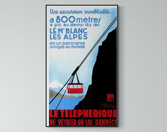 Poster Mont Blanc Alps