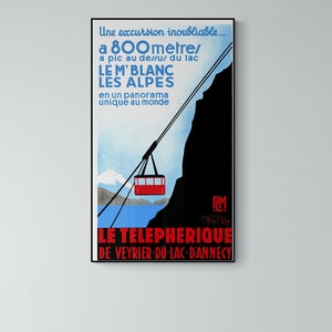 Poster Mont-Blanc-Alpen