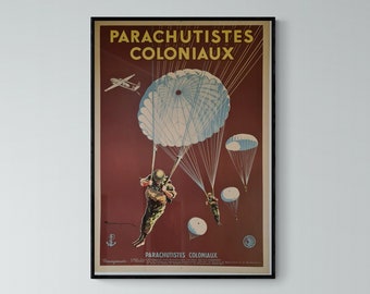 Colonial paratroopers poster