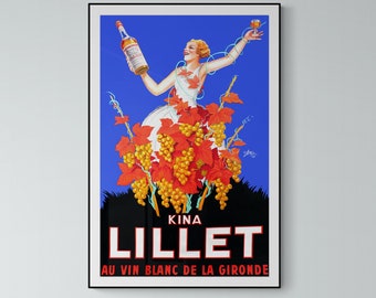 Poster Lillet Wein