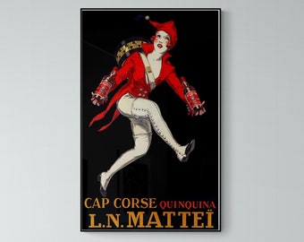 Mattei Corsica wine poster