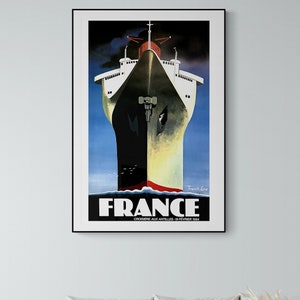 Frankreich-Liner-Plakat