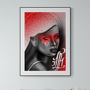Tattoo woman poster