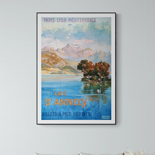 Affiche Lac Annecy