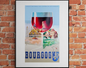 Burgundy Wine Poster